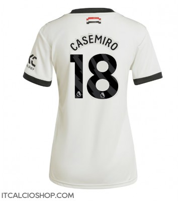 Manchester United Casemiro #18 Terza Maglia Femmina 2024-25 Manica Corta
